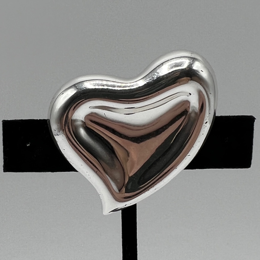 Silver Heart Brooch